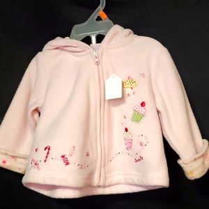Infant fleece zip up hoodie